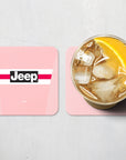 Coaster with the Juventus 2015-16 Away football shirt design by RIPA Football