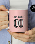 Mug with the Juventus 2015-16 Away football shirt design by RIPA Football