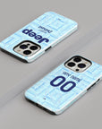 Phone case with the Juventus 2025-26 Away football shirt design by RIPA Football