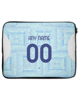 Laptop sleeve with the Juventus 2025-26 Away football shirt design by RIPA Football