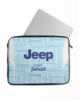 Laptop sleeve with the Juventus 2025-26 Away football shirt design by RIPA Football