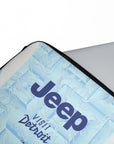 Laptop sleeve with the Juventus 2025-26 Away football shirt design by RIPA Football