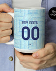 Mug with the Juventus 2025-26 Away football shirt design by RIPA Football