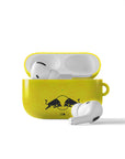 AirPods case with the Leeds United 2026-27 Away football shirt design by RIPA Football