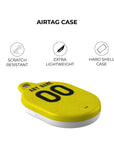 AirTag holder with the Leeds United 2026-27 Away football shirt design by RIPA Football
