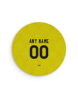 Mouse pad with the Leeds United 2026-27 Away football shirt design by RIPA Football