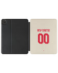 iPad case with the Liverpool 2025-26 Away football shirt design by RIPA Football