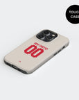 Phone case with the Liverpool 2025-26 Away football shirt design by RIPA Football