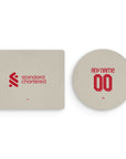 Mouse pad with the Liverpool 2025-26 Away football shirt design by RIPA Football