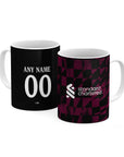 Mug with the Liverpool 2026-27 Third football shirt design by RIPA Football