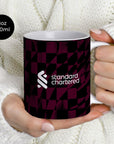 Mug with the Liverpool 2026-27 Third football shirt design by RIPA Football