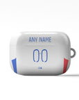 AirPods case with the Olympique Lyonnais 2024-25 Home football shirt design by RIPA Football