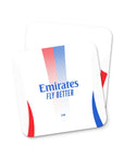 Coaster with the Olympique Lyonnais 2024-25 Home football shirt design by RIPA Football