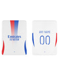 iPad case with the Olympique Lyonnais 2024-25 Home football shirt design by RIPA Football
