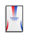 Print with the Olympique Lyonnais 2024-25 Home football shirt design by RIPA Football