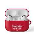 AirPods case with the Olympique Lyonnais 2026-27 Away football shirt design by RIPA Football