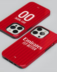 Phone case with the Olympique Lyonnais 2026-27 Away football shirt design by RIPA Football