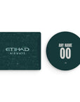 Mouse pad with the Manchester City 2025-26 Fourth football shirt design by RIPA Football