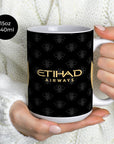 Mug with the Manchester City 2026-27 Away football shirt design by RIPA Football
