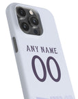 Phone case with the Manchester United 2025-26 Away football shirt design by RIPA Football