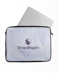 Laptop sleeve with the Manchester United 2025-26 Away football shirt design by RIPA Football