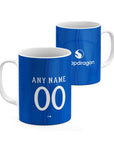 Mug with the Manchester United 2026-27 Away football shirt design by RIPA Football