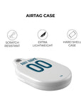 AirTag holder with the Olympique Marseille 2024-25 Home football shirt design by RIPA Football