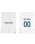 iPad case with the Olympique Marseille 2024-25 Home football shirt design by RIPA Football