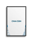 Print with the Olympique Marseille 2024-25 Home football shirt design by RIPA Football
