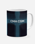 Mug with the Olympique Marseille 2025-26 Away football shirt design by RIPA Football