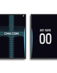Print with the Olympique Marseille 2025-26 Away football shirt design by RIPA Football