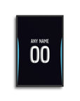 Print with the Olympique Marseille 2025-26 Away football shirt design by RIPA Football