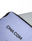 Laptop sleeve with the Olympique Marseille 2026-27 Third football shirt design by RIPA Football