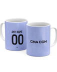Mug with the Olympique Marseille 2026-27 Third football shirt design by RIPA Football