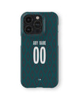 Phone case with the Monaco 2024-25 Prematch football shirt design by RIPA Football