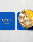 Coaster with the Monaco 2025-26 Away football shirt design by RIPA Football