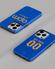 Phone case with the Monaco 2025-26 Away football shirt design by RIPA Football