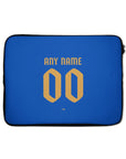 Laptop sleeve with the Monaco 2025-26 Away football shirt design by RIPA Football