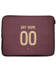 Laptop sleeve with the Monaco 2026-27 Away football shirt design by RIPA Football