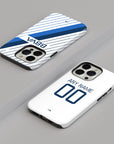 Phone case with the Monterrey 2023-24 Away football shirt design by RIPA Football