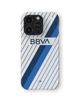 Phone case with the Monterrey 2023-24 Away football shirt design by RIPA Football