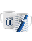Mug with the Monterrey 2023-24 Away football shirt design by RIPA Football