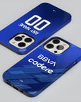 Phone case with the Monterrey 2025-26 Third football shirt design by RIPA Football