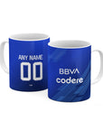 Mug with the Monterrey 2025-26 Third football shirt design by RIPA Football
