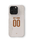 Phone case with the Napoli 2025-26 Away football shirt design by RIPA Football