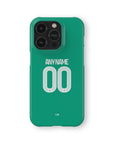 Phone case with the Newcastle 2025-26 Away football shirt design by RIPA Football