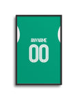 Print with the Newcastle 2025-26 Away football shirt design by RIPA Football