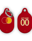 AirTag holder with the OL Lyonnes 2026-27 Away football shirt design by RIPA Football