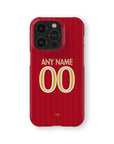 Phone case with the OL Lyonnes 2026-27 Away football shirt design by RIPA Football