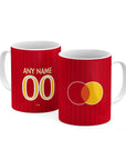 Mug with the OL Lyonnes 2026-27 Away football shirt design by RIPA Football